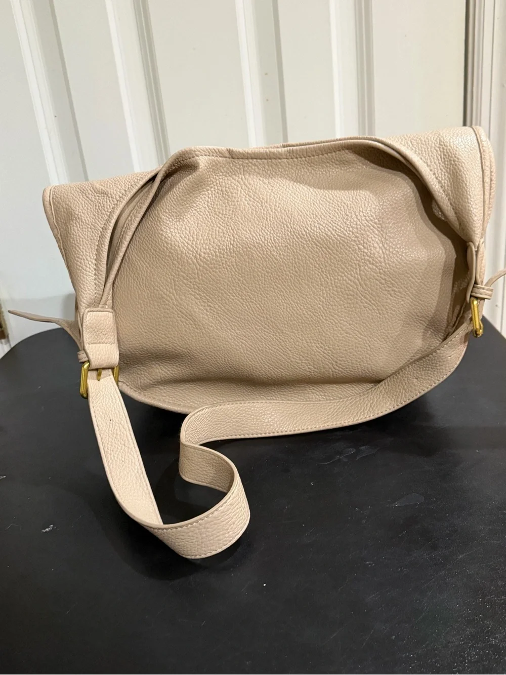 Antik Kraft Classic Pebbled PU Hobo Bag with cosmetic bag